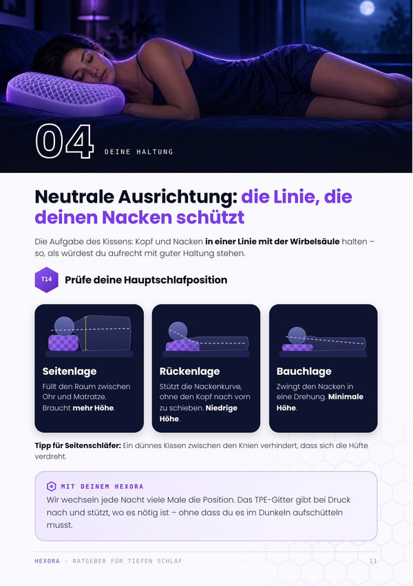 Beispielseite des Ratgebers „Die Tiefschlaf-Methode“