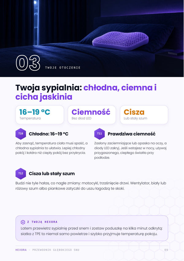 Przykładowa strona poradnika „Metoda Głębokiej Nocy”
