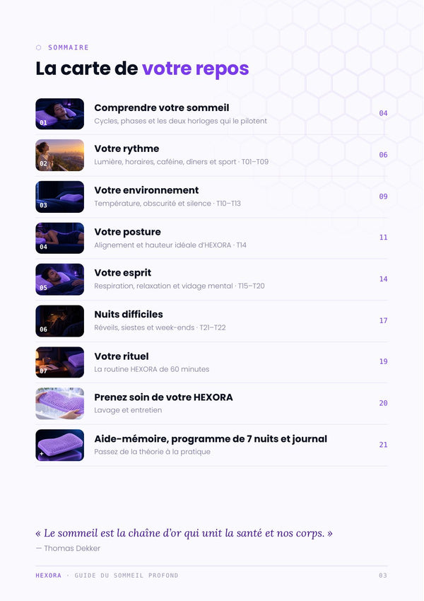 Page d’exemple du guide « La méthode Nuit Profonde »
