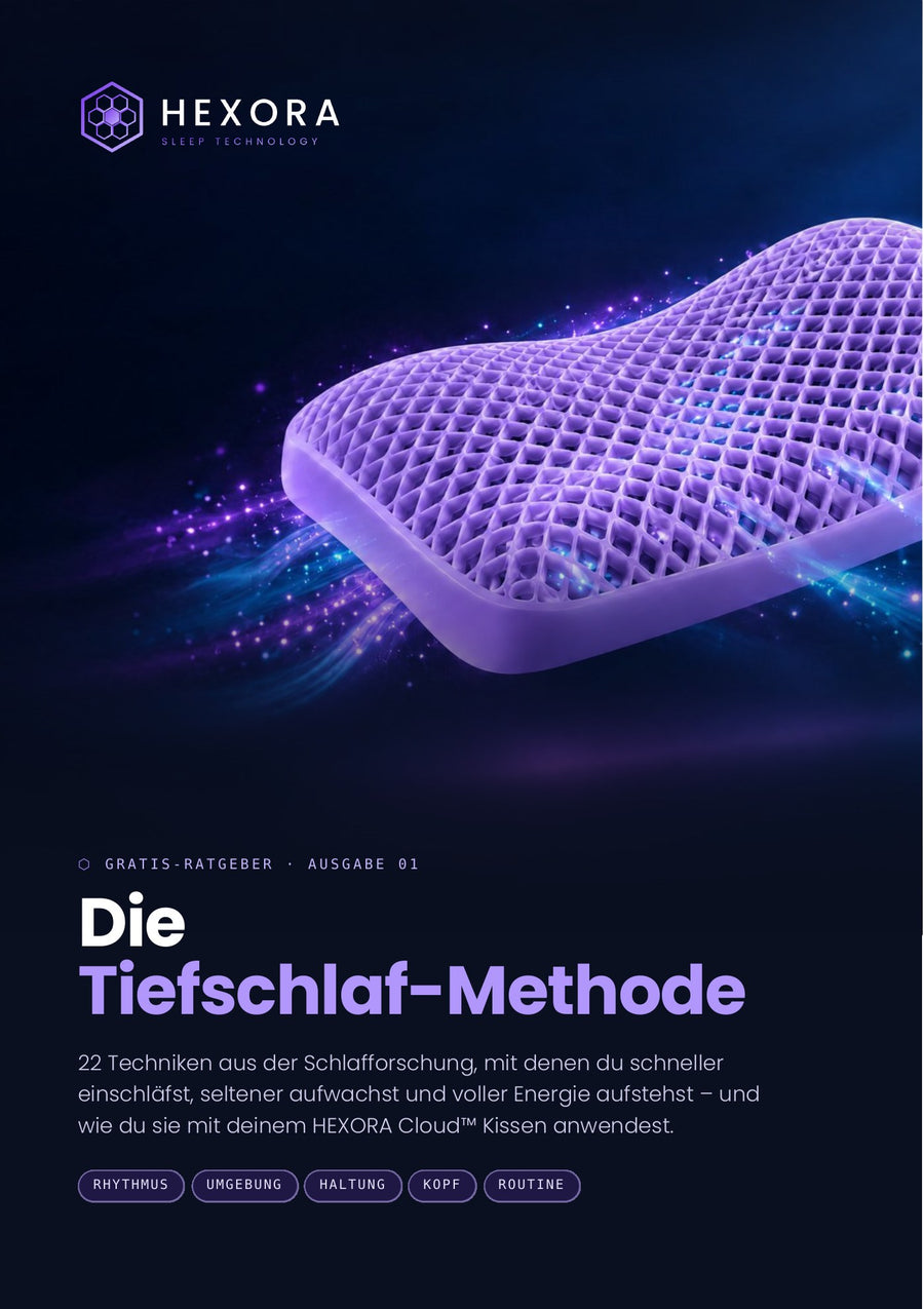 Cover des Ratgebers „Die Tiefschlaf-Methode“ von HEXORA
